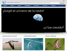 Tablet Screenshot of creacionismo.net